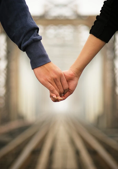 Holding hands